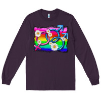 Plum lgbtq gender bisexuality symbol Long Sleeve Tee - HRA Design Shop
