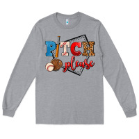 Heather Grey pitch please Long Sleeve Tee - AdoDesignShop