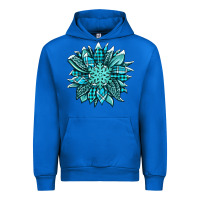 Cobalt winter sunflower Urban Hoodie - Jasminsmagicworld