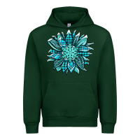 Forest Green winter sunflower Urban Hoodie - Jasminsmagicworld