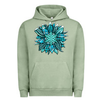 Pigment Oil Green winter sunflower Urban Hoodie - Jasminsmagicworld