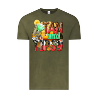 Vintage Olive tan and tipsy Vintage Tee - texasbilliewilder