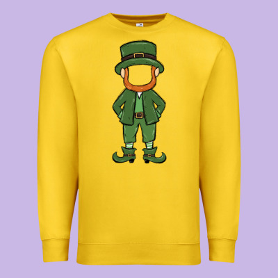 Leprechaun Boy Faceless Premium Sweatshirt Designed By Maliassmallbusiness