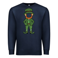 Navy leprechaun boy faceless Premium Sweatshirt - MaliasSmallBusiness