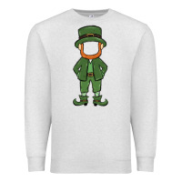 Oatmeal Heather leprechaun boy faceless Premium Sweatshirt - MaliasSmallBusiness