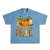 Pebble Blue happy fall Urban Heavy Tee - Zillion Design Studio