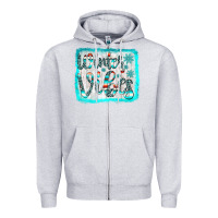 Heather Grey winter vibes Zipper Hoodie - JahusDesignShop