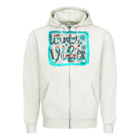 Oatmeal Heather winter vibes Zipper Hoodie - JahusDesignShop