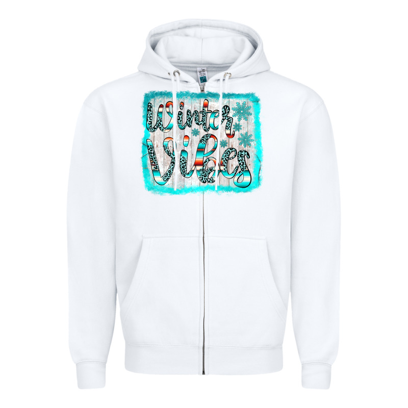 Winter Vibes Zipper Hoodie by JahusDesignShop | Teevron