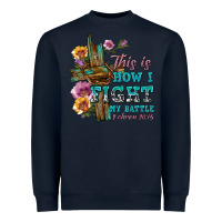 Navy this is how i fight my battle tbw Heavyweight Sweatshirt - texasbilliewilder