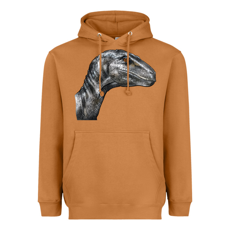 Velociraptor Face Heavyweight Hoodie by LillyAllenDesigns | Teevron
