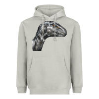 Moon Dust Velociraptor Face Heavyweight Hoodie - LillyAllenDesigns