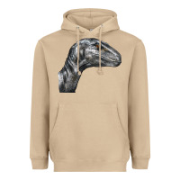 Mushroom Velociraptor Face Heavyweight Hoodie - LillyAllenDesigns