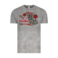 Cloud Rock my valentine has paws french bulldog Vintage Tee - RanaPortraitStore