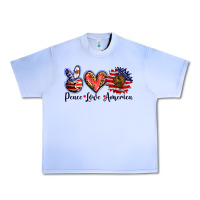 Grape Ice peace love america Urban Heavy Tee - BarkalooDesign