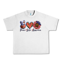 Lunar Rock peace love america Urban Heavy Tee - BarkalooDesign
