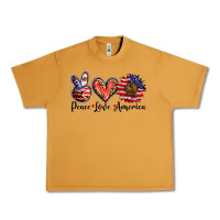 Peanut Butter peace love america Urban Heavy Tee - BarkalooDesign