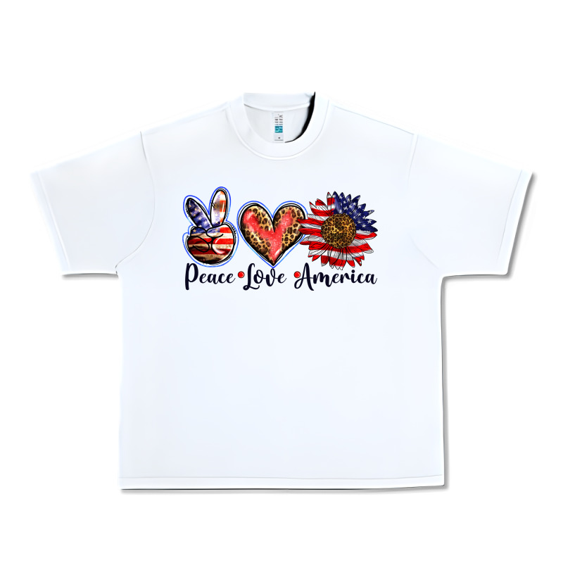 Peace Love America Urban Heavy Tee by BarkalooDesign | Teevron