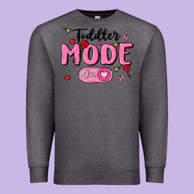 Toddler Mode On Premium Sweatshirt Designed By Maliassmallbusiness