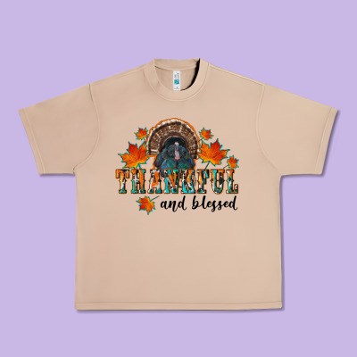 Thankful And Blessed Urban Heavy Tee Designed By Ranaportraitstore