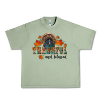 Oil Green thankful and blessed Urban Heavy Tee - RanaPortraitStore