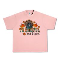 Salmon thankful and blessed Urban Heavy Tee - RanaPortraitStore