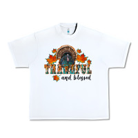 White thankful and blessed Urban Heavy Tee - RanaPortraitStore