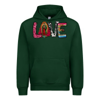 Forest Green our lady of guadalupe love Urban Hoodie - Jasminsmagicworld