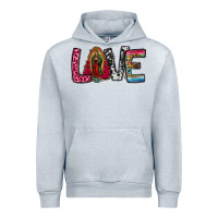 Heather Grey our lady of guadalupe love Urban Hoodie - Jasminsmagicworld