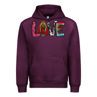 Mauve Wine our lady of guadalupe love Urban Hoodie - Jasminsmagicworld