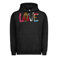 Pigment Black our lady of guadalupe love Urban Hoodie - Jasminsmagicworld