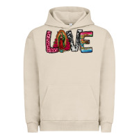 Pigment French Oak our lady of guadalupe love Urban Hoodie - Jasminsmagicworld