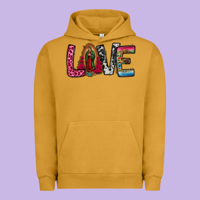 Our Lady Of Guadalupe Love Urban Hoodie Designed By Jasminsmagicworld