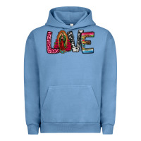 Pigment Pebble Blue our lady of guadalupe love Urban Hoodie - Jasminsmagicworld