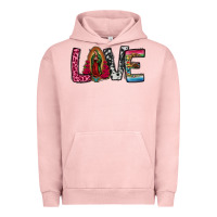 Pigment Salmon our lady of guadalupe love Urban Hoodie - Jasminsmagicworld