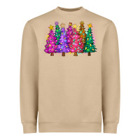 Mushroom christmas trees and lights Heavyweight Sweatshirt - Zillion Design Studio