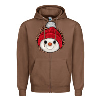 Chestnut snowman Zipper Hoodie - JahusDesignShop