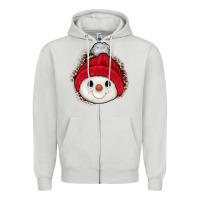 Dove Grey snowman Zipper Hoodie - JahusDesignShop