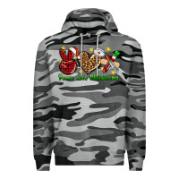 Slate Camo Peace love Phlebotomy Christmas Premium Hoodie - NancyCooperArtShop
