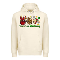 Tofu Peace love Phlebotomy Christmas Premium Hoodie - NancyCooperArtShop