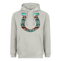 Moon Dust serape turquoise horseshoe Heavyweight Hoodie - Jasminsmagicworld