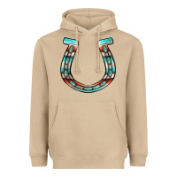 Mushroom serape turquoise horseshoe Heavyweight Hoodie - Jasminsmagicworld