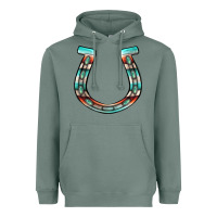 Sage serape turquoise horseshoe Heavyweight Hoodie - Jasminsmagicworld