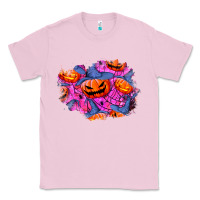 Bubblegum Pink halloween pumpkin patch  4 Classic Tee - BundleAndBundleShop