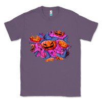 Lavender halloween pumpkin patch  4 Classic Tee - BundleAndBundleShop