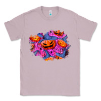 Lilac halloween pumpkin patch  4 Classic Tee - BundleAndBundleShop