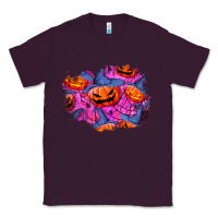 Plum halloween pumpkin patch  4 Classic Tee - BundleAndBundleShop