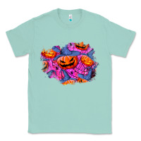 Seafoam halloween pumpkin patch  4 Classic Tee - BundleAndBundleShop
