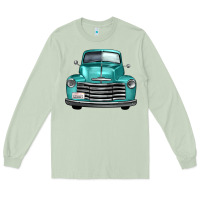 Matcha western truck front view Long Sleeve Tee - FaDigitalArtStudio