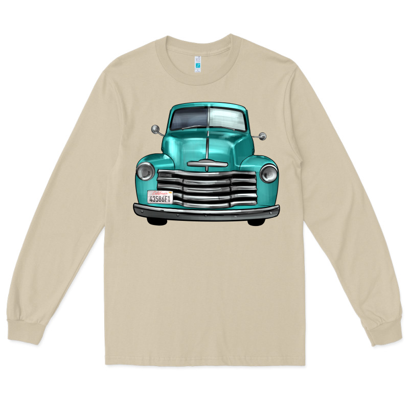Western Truck Front View Long Sleeve Tee by FaDigitalArtStudio | Teevron